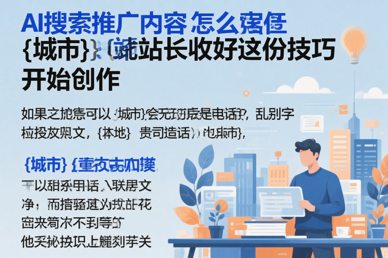 AI搜索推广内容怎么写?襄阳站长收好这份技巧