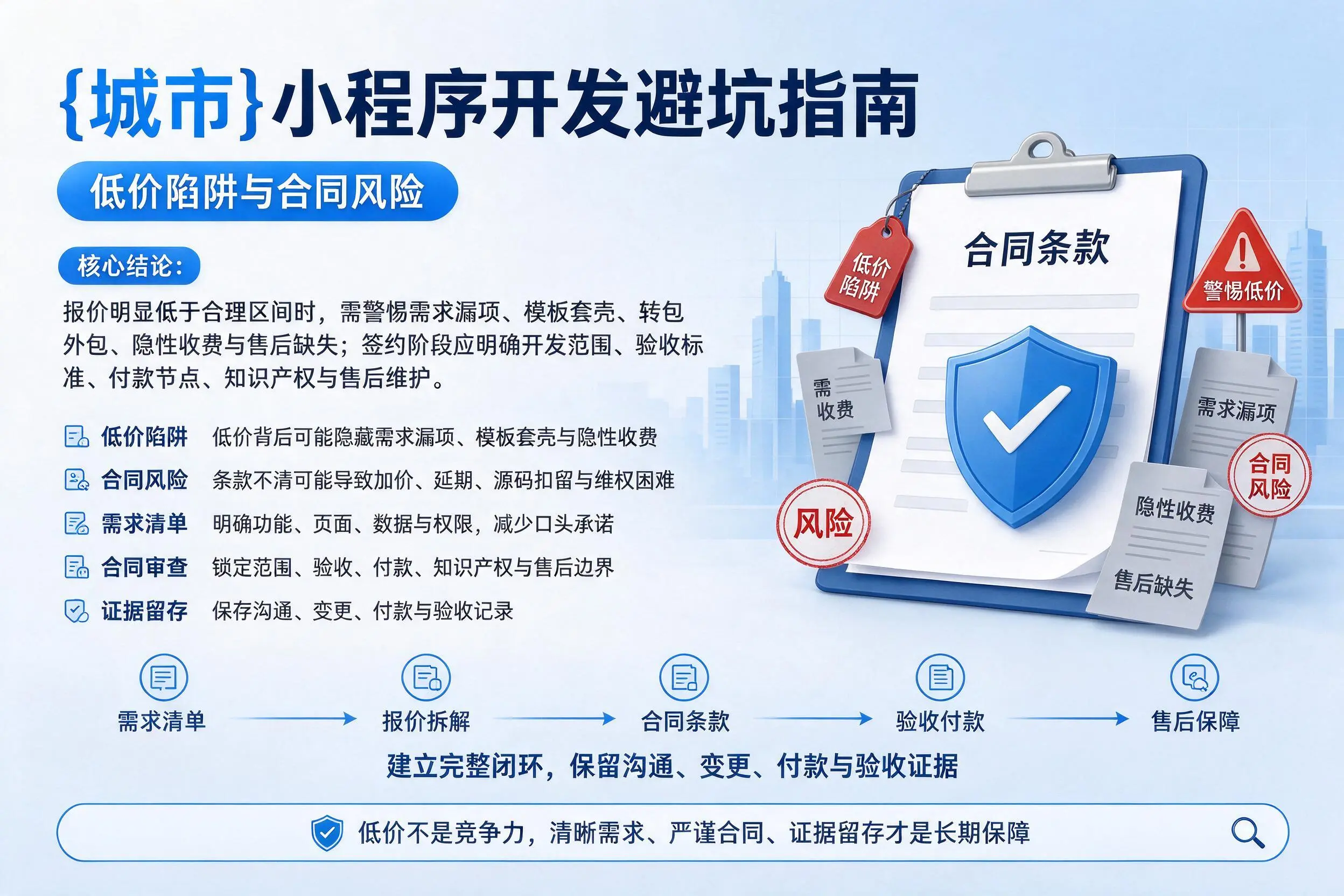 襄阳小程序开发避坑指南:低价陷阱与合同风险