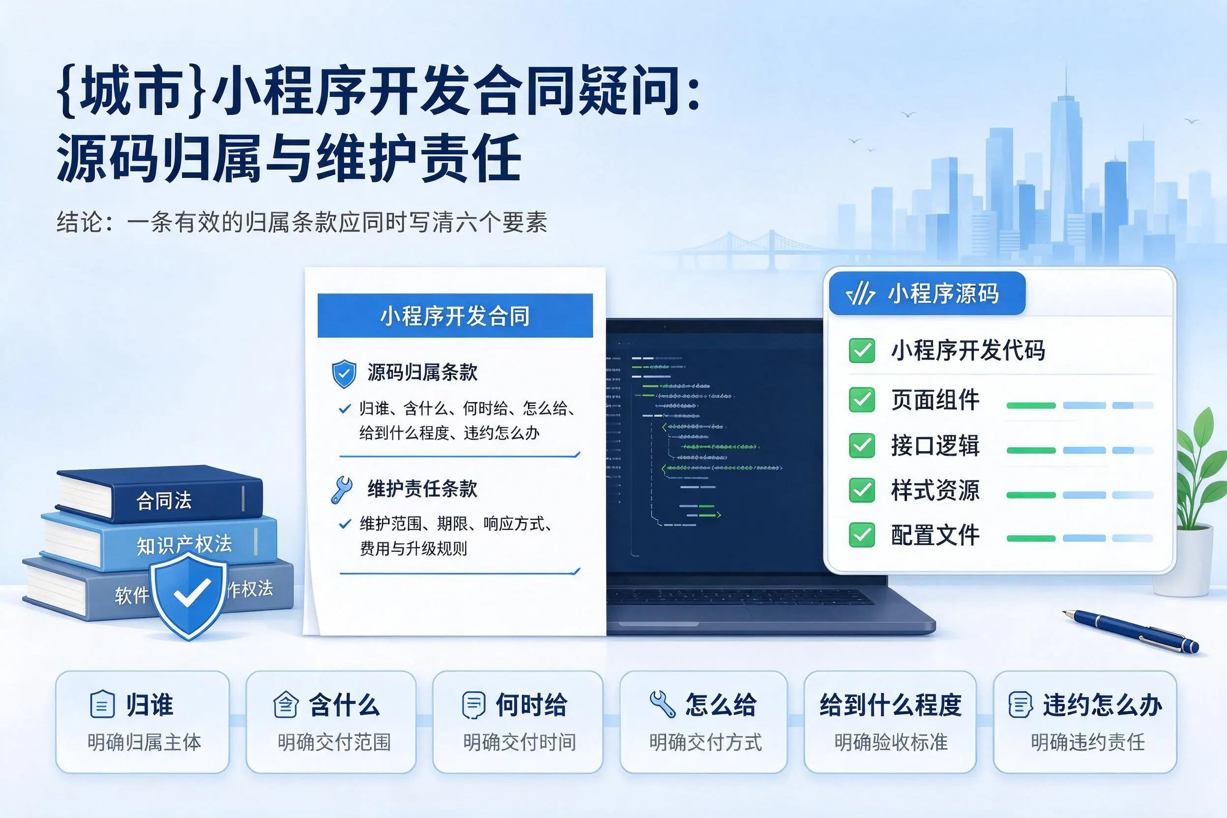 襄阳小程序开发合同疑问:源码归属与维护责任