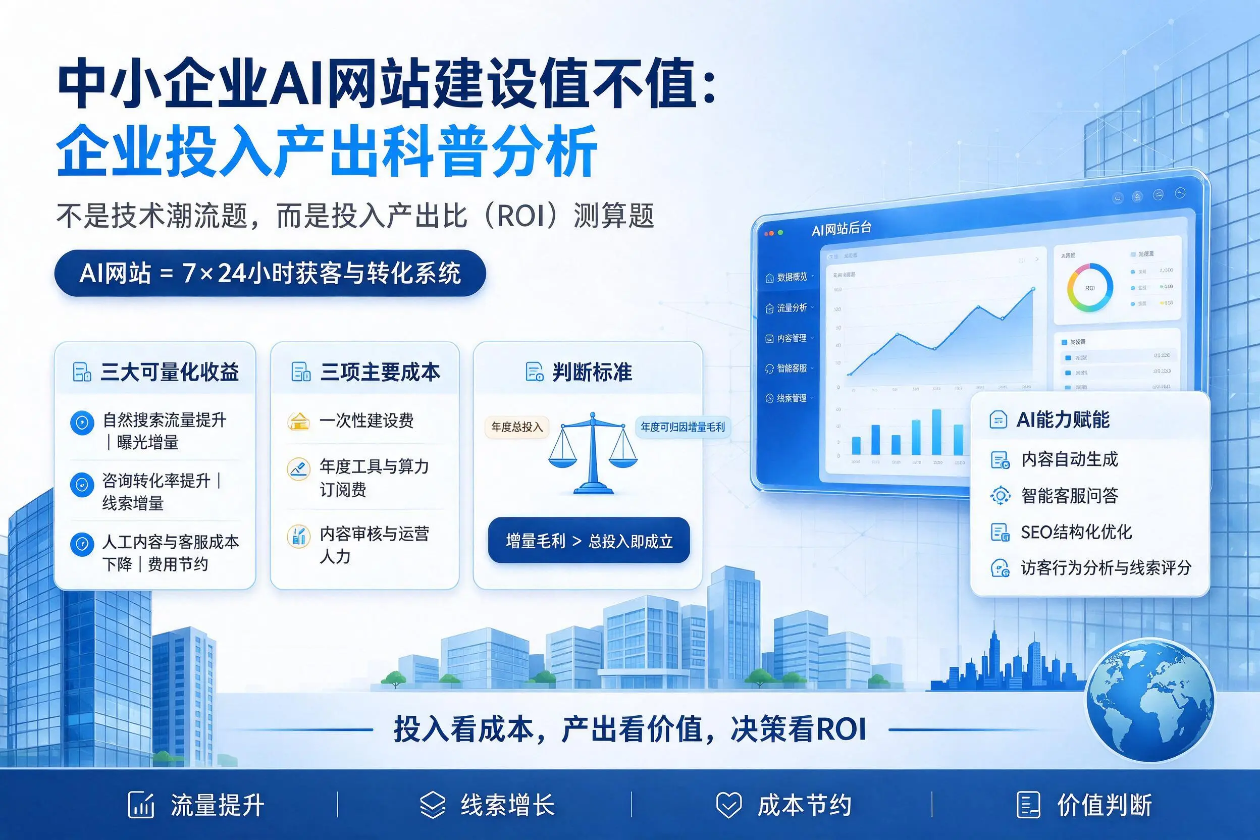 中小企业AI网站建设值不值：襄阳企业投入产出科普分析