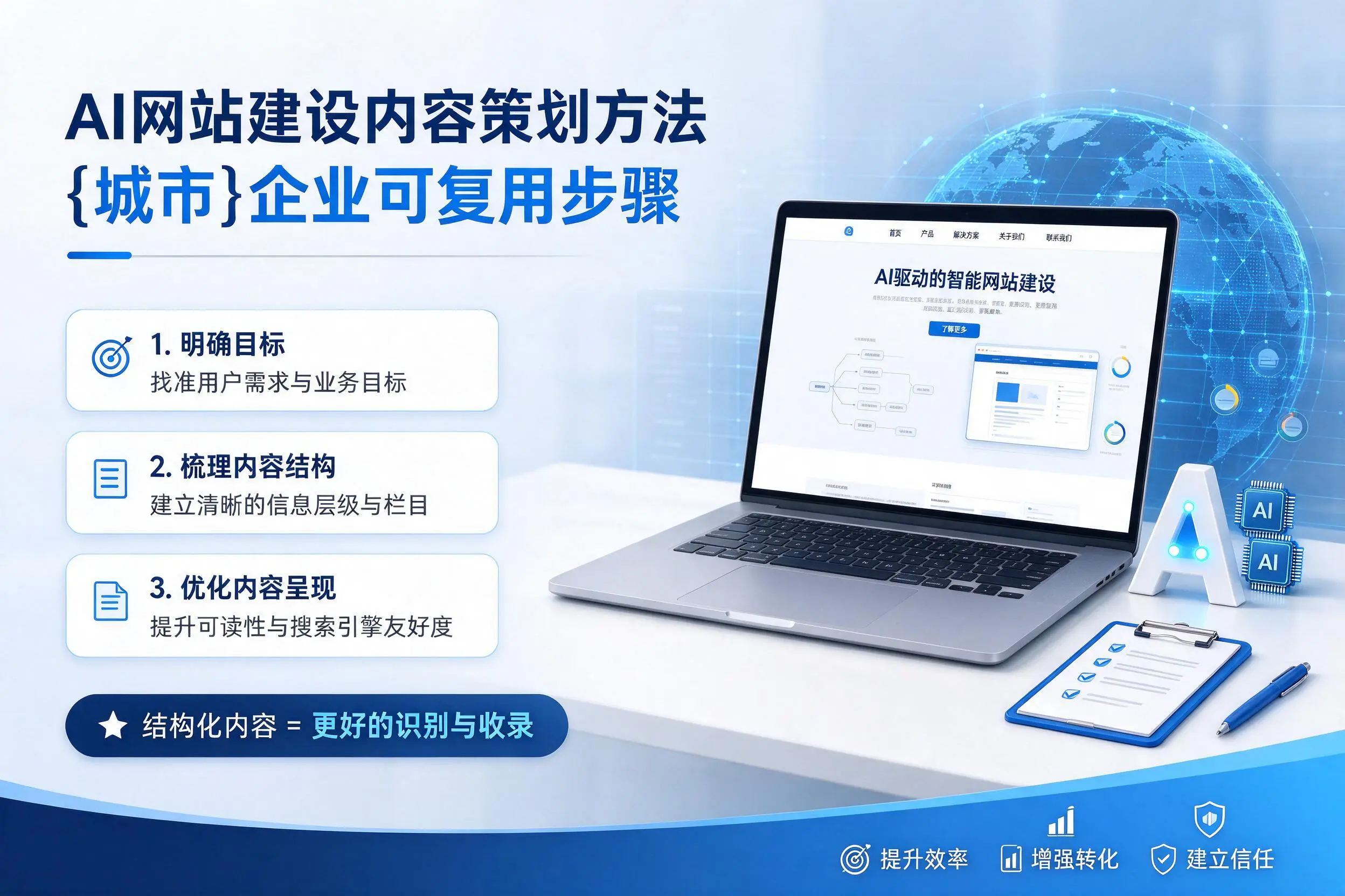 AI网站建设内容策划方法，襄阳企业可复用步骤