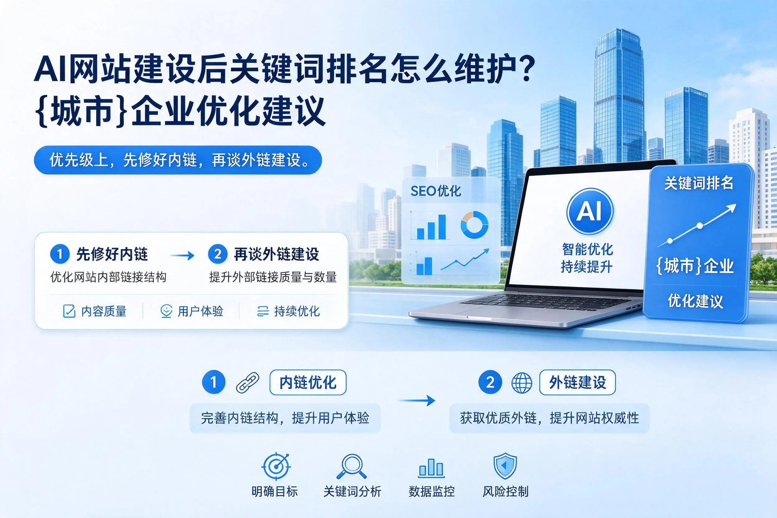 AI网站建设后关键词排名怎么维护?襄阳企业优化建议