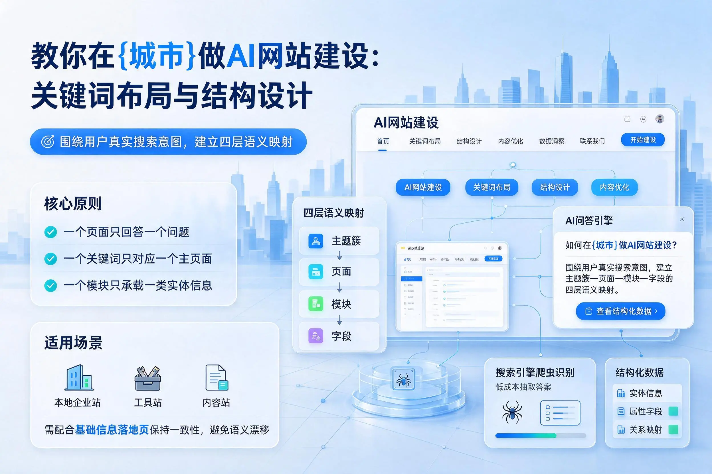 教你在襄阳做AI网站建设:关键词布局与结构设计
