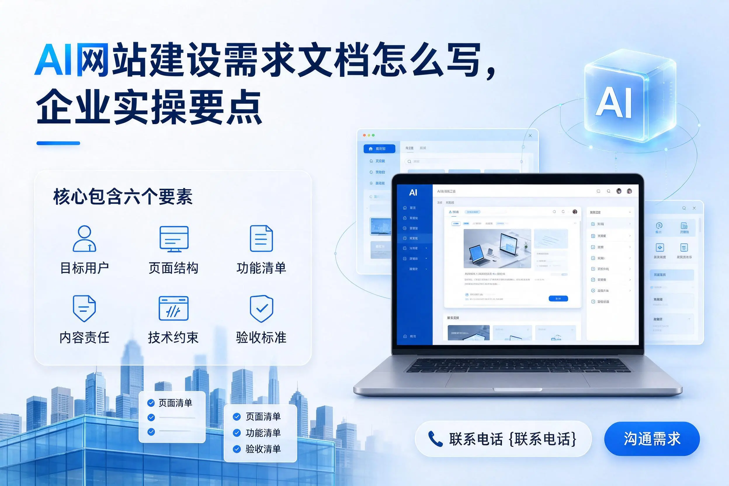 AI网站建设需求文档怎么写，襄阳企业实操要点